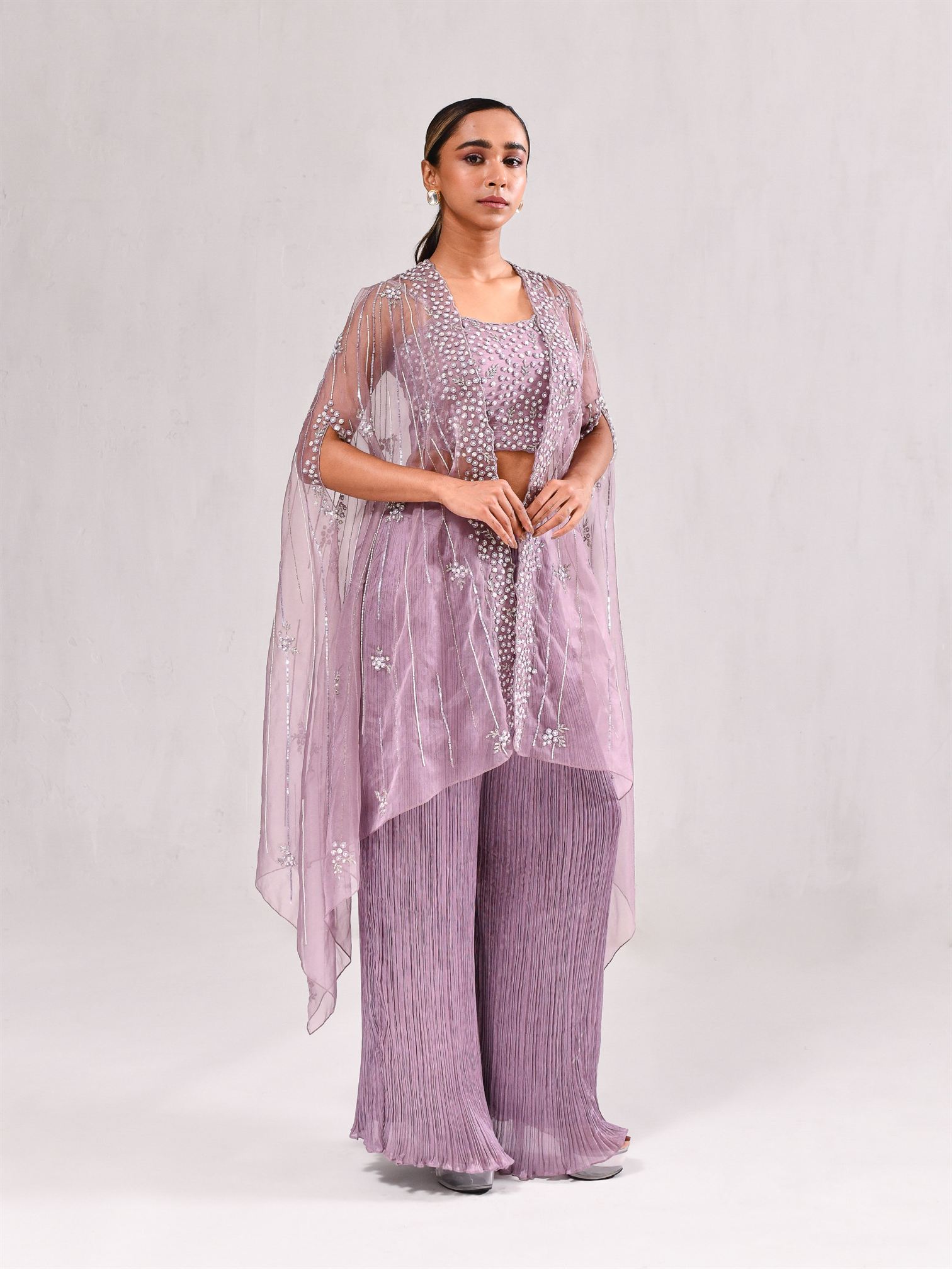 Pearl Sequins Floral Jacket Indo