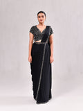 Mirror Plunge Neck Stitched Saree