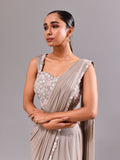 Sequins Multi Colour Stitched Saree