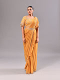 Zardosi Ruffled Stitched Saree