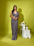 Mirror Ruffled Ready Stitched Saree